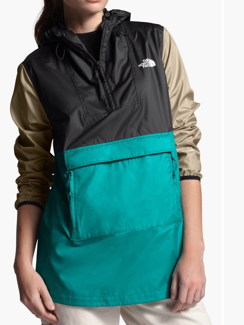 The North Face Fanorak 2.0 Hooded
Packable Anorak Color-block Pullover w/hood XL